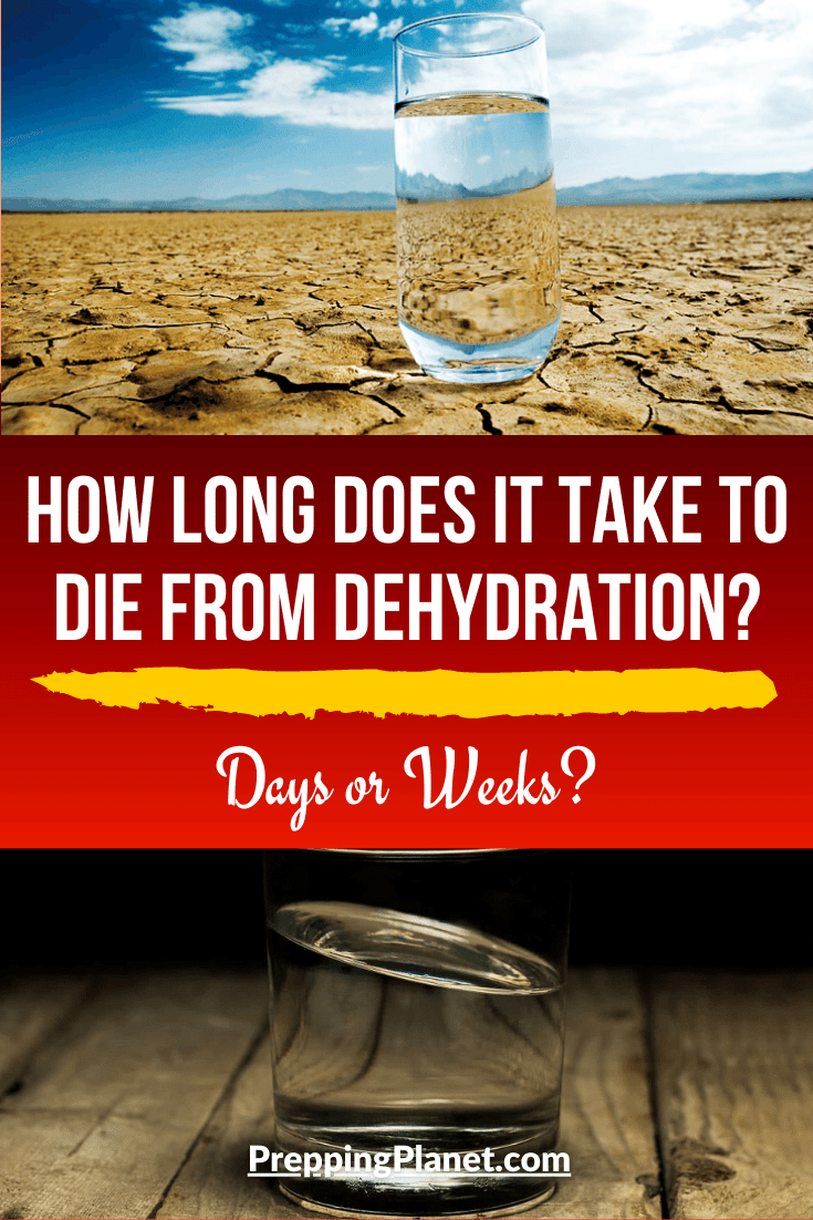 How long does it take to die from dehydration? ( Days or Weeks