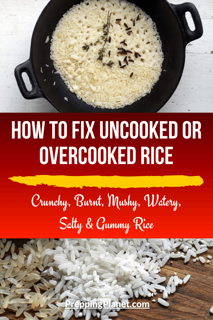 How to fix uncooked or overcooked rice ( Crunchy, Burnt, Mushy, Watery